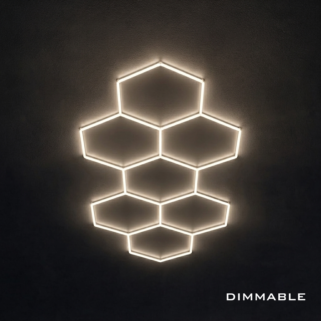 Dimmable 7 Hex Grid (12.80' x 5.58')