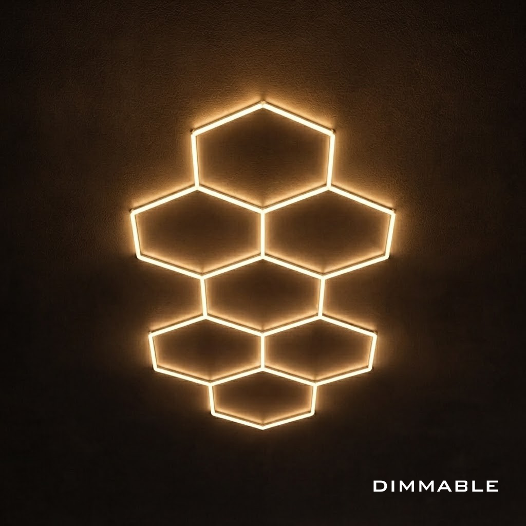 Dimmable 7 Hex Grid (12.80' x 5.58')