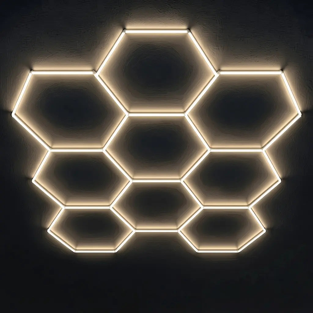 9 Hex Grid Non Dimmable