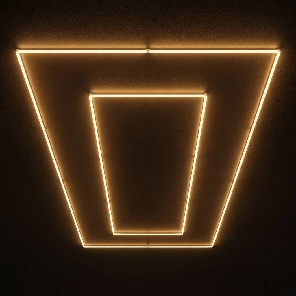 Double Rectangular Grid Non Dimmable